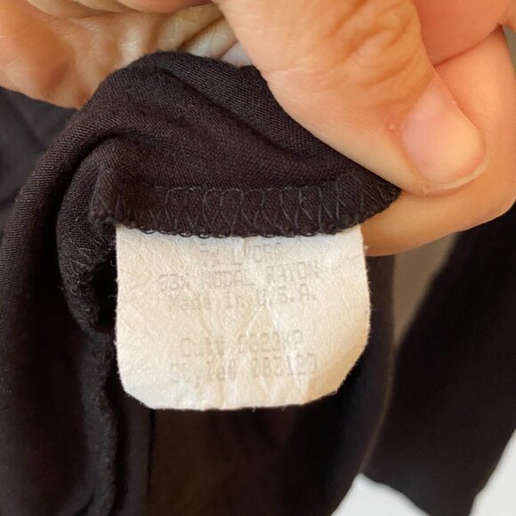 JW San Francisco Long Sleeve Top Medium Black Keyhole Neck Modal Blend Women's M - Picture 4 of 5